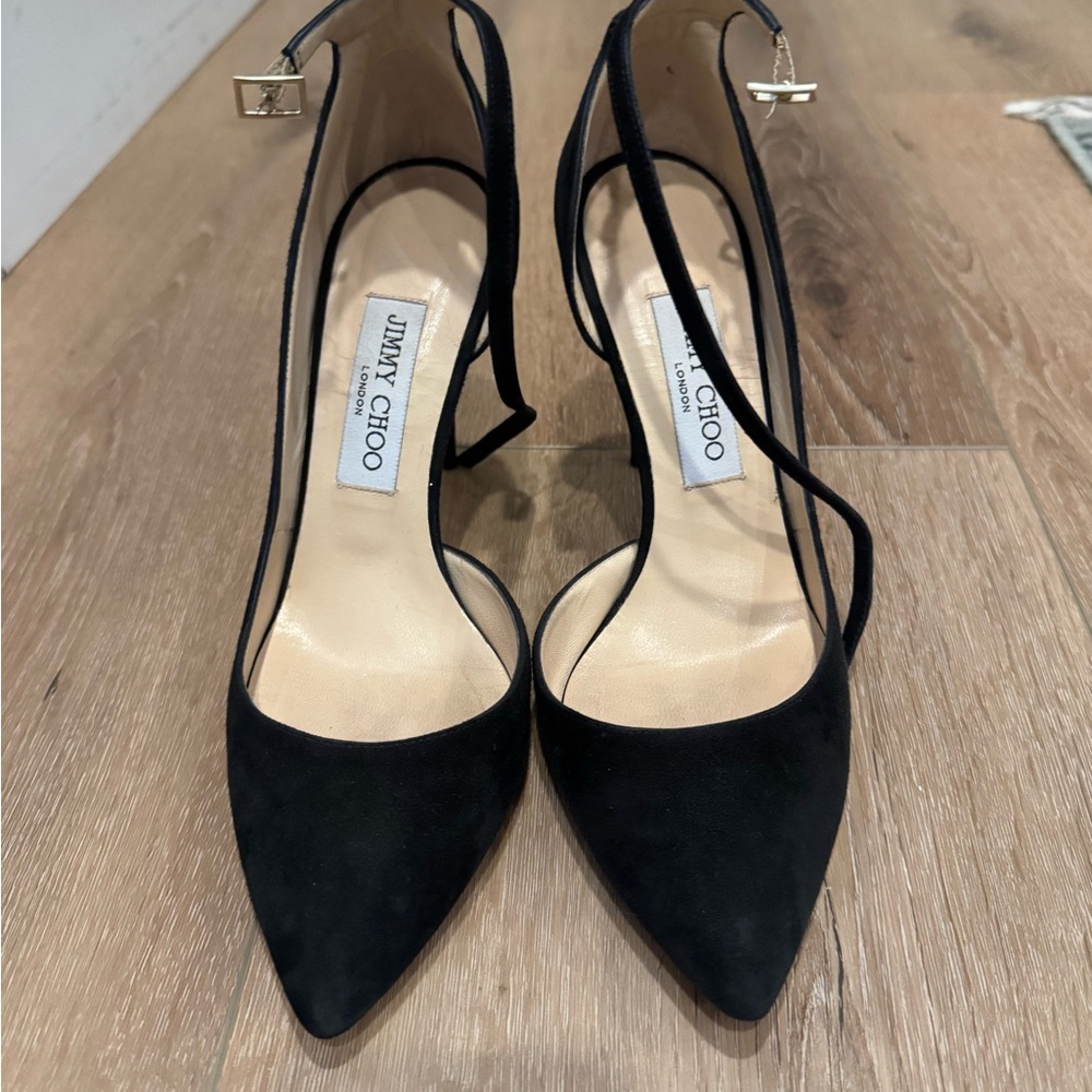 Jimmy Choo Black Suede Heels